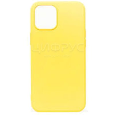 Задняя накладка для iPhone 14 6.1 MagSafe Silicone Case желтая - Цифрус