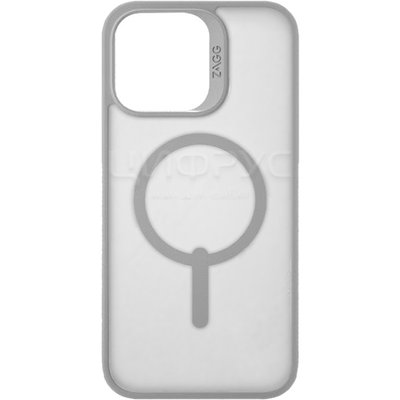 Задняя накладка для iPhone 14 MagSafe затемненная серая Hampton Case ZAGG - Цифрус