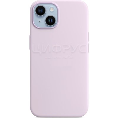 Задняя накладка для iPhone 14 Plus 6.7 MagSafe Silicone Case лиловая - Цифрус