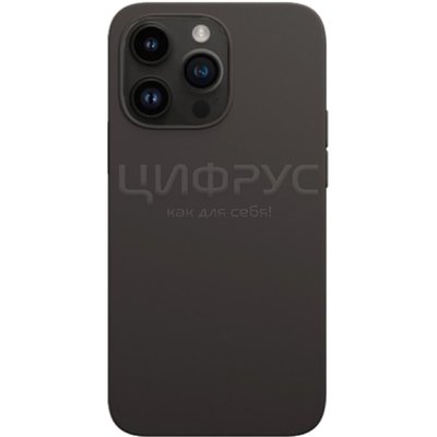 Задняя накладка для iPhone 14 Pro Max MagSafe Silicone Case черная - Цифрус