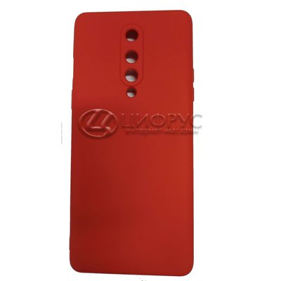 Задняя накладка для OnePlus 8 красная Nano силикон - Цифрус