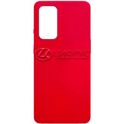 Задняя накладка для OnePlus 9R красная Nano силикон - Цифрус