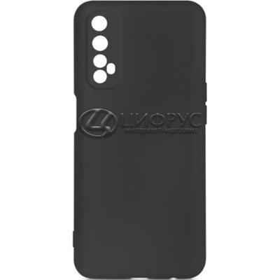 Задняя накладка для Realme 7 чёрная силикон - Цифрус