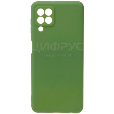 Задняя накладка для Samsung Galaxy A22/M22/M32 зеленая Nano силикон с закрытой камерой - Цифрус