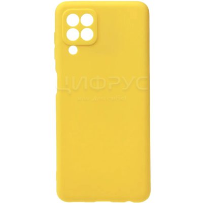 Задняя накладка для Samsung Galaxy A22/M22/M32 желтая Nano силикон с закрытой камерой - Цифрус