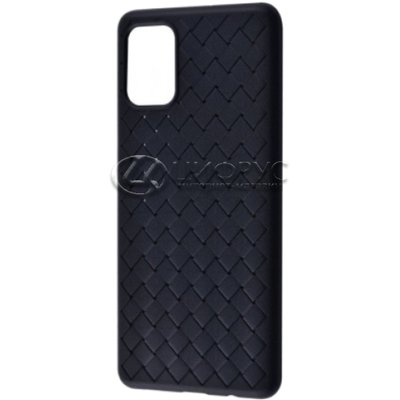 Задняя накладка для Samsung Galaxy A32 4G черная плетеная - Цифрус