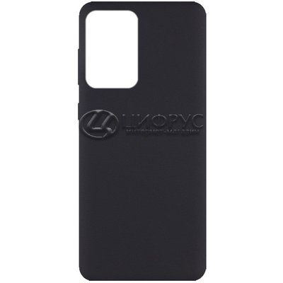 Задняя накладка для Samsung Galaxy A33 черная силикон - Цифрус