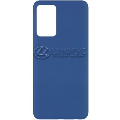 Задняя накладка для Samsung Galaxy A33 синяя силикон - Цифрус