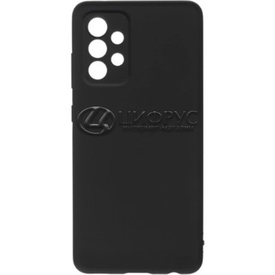 Задняя накладка для Samsung Galaxy A52 черная силикон с защитой для камеры - Цифрус