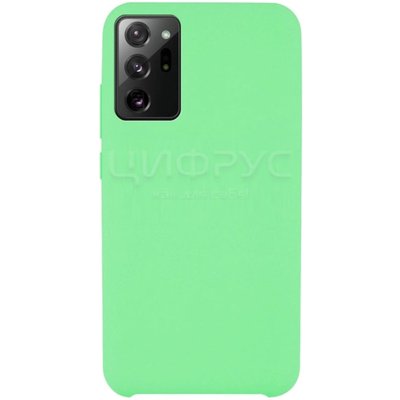 Задняя накладка для Samsung Galaxy Note 20 Ultra зеленая Nano силикон - Цифрус