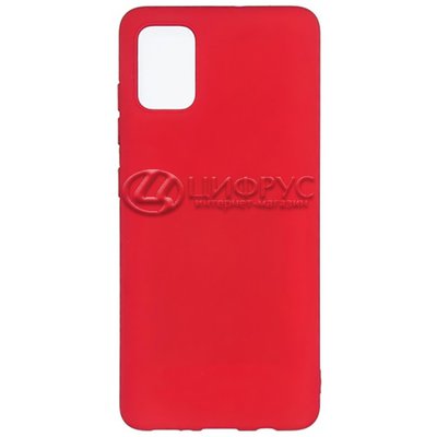 Задняя накладка для Samsung Galaxy S10 Lite/A91 красная силикон - Цифрус