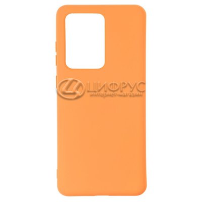 Задняя накладка для Samsung Galaxy S20 Ultra оранжевая NANO силикон - Цифрус