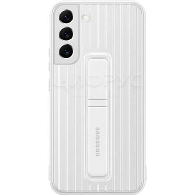 Задняя накладка для Samsung Galaxy S22+ Protective Standing Cover белая - Цифрус