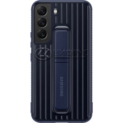 Задняя накладка для Samsung Galaxy S22 Protective Standing Cover темно-синяя - Цифрус