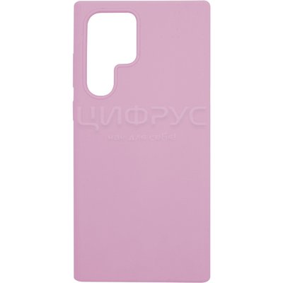 Задняя накладка для Samsung Galaxy S22 Ultra розовая Nano силикон - Цифрус