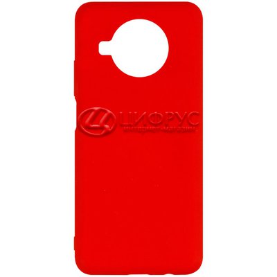 Задняя накладка для Xiaomi Mi10T Lite красная Nano силикон - Цифрус
