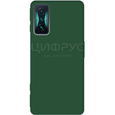 Задняя накладка для Xiaomi Poco F4 GT зеленая Nano силикон - Цифрус