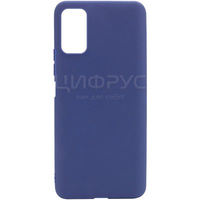 Задняя накладка для Xiaomi Poco M4 5G синяя Nano силикон - Цифрус