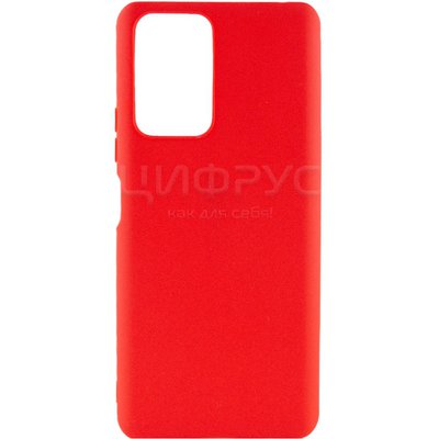 Задняя накладка для Xiaomi Poco M5 красная Nano силикон - Цифрус