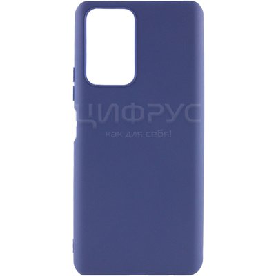 Задняя накладка для Xiaomi Poco M5 синяя Nano силикон - Цифрус