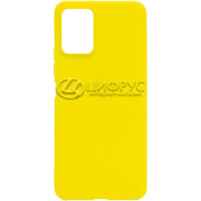 Задняя накладка для Xiaomi Poco X3 GT желтая Nano силикон - Цифрус