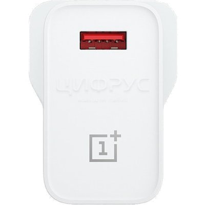 Блок Сетевого З/У OnePlus Warp Charge USB 30W (EU)+кабель без коробки - Цифрус