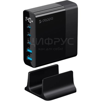     Deppa 140W Charging Station Gan USBx2-Type-Cx3 PD Wall charger  - 