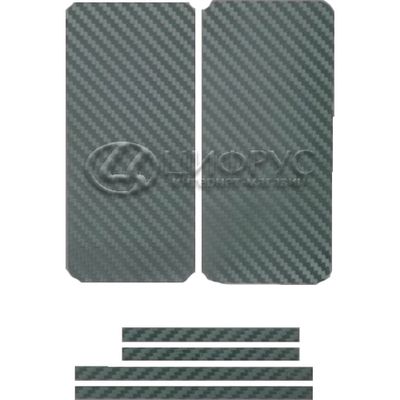 Защитная наклейка для iPhone 5 карбон бирюзовая - Цифрус
