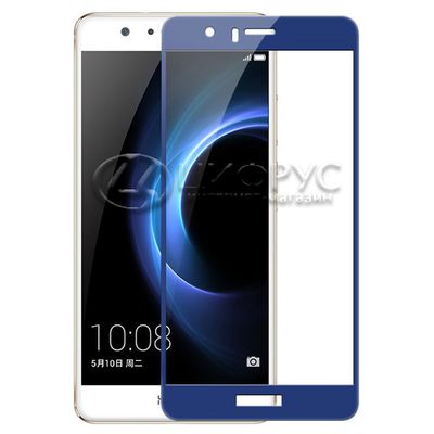 Защитное стекло для Huawei Honor 8 3d синее - Цифрус