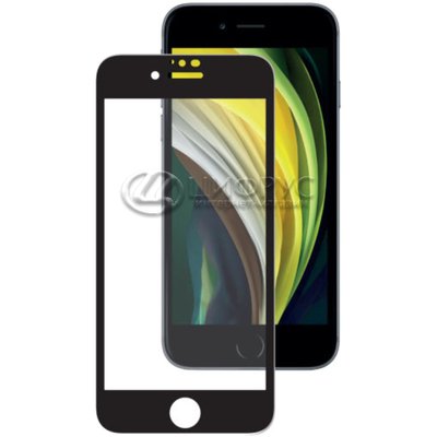 Защитное стекло для iPhone 7/8/SE2020 3d чёрное Premium - Цифрус