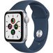 Apple Watch SE GPS 40mm Aluminum Case with Sport Band Silver/Blue (MYDM2RU/A) - 