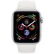 Apple Watch Series 4 GPS 40mm Aluminum Case with Sport Band silver/white - 