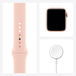 Apple Watch Series 6 GPS 40mm Aluminum Case with Sport Band Gold/Pink Sand (LL) - Цифрус