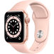 Apple Watch Series 6 GPS 40mm Aluminum Case with Sport Band Gold/Pink Sand () - 