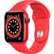 Apple Watch Series 6 GPS 44mm Aluminum Case with Sport Band Red () - 