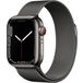 Apple Watch Series 7 45mm Stainless Steel Case with Milanese Black - 