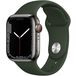 Apple Watch Series 7 45mm Stainless Steel Case with Sport Band Black/Green - 
