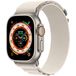 Apple Watch Ultra 49 mm Titanium Case, Alpine Loop Starlight (Small, 130-160 mm) Starlight - 