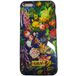 Задняя накладка для Iphone 6 / 6s малиновая цветы и бабочки силикон - Цифрус