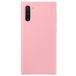 Задняя накладка для Samsung Galaxy Note 10 розовая силикон - Цифрус