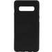 Задняя накладка для Samsung Galaxy S10+ чёрная силиконовая - Цифрус