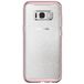 Задняя накладка для Samsung S8 Plus прозрачная с розовым/стразы Spigen - Цифрус