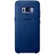 Задняя накладка для Samsung S8 Plus синяя кожаная - Цифрус