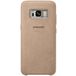 Задняя накладка для Samsung S8 золотая кожаная - Цифрус