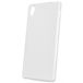 Задняя накладка для Sony Xperia M4 Aqua белая силикон - Цифрус