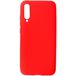 Задняя накладка для Xiaomi Mi9 Lite/MiA3Lite красная силикон - Цифрус