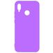 Задняя накладка для Xiaomi Redmi Note 7 фиолетовая силикон - Цифрус