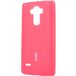 Задняя накладка для LG G4 розовая силикон - Цифрус