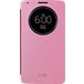 Чехол для LG G3 книжка с окном розовая кожа - Цифрус