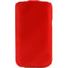 Чехол откидной для Sony Xperia J красная кожа - Цифрус